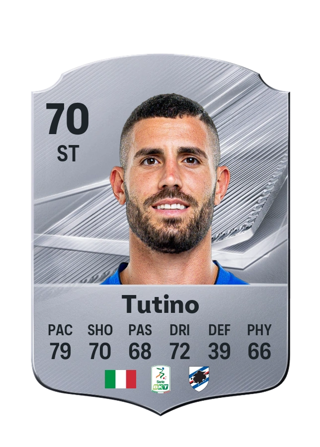 Carte Common de Gennaro Tutino, note 70