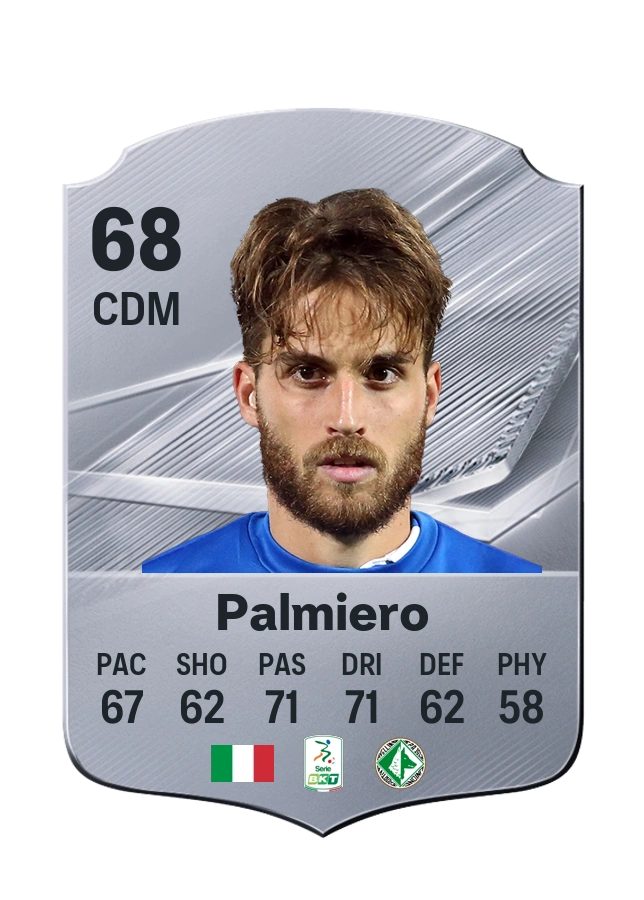 Luca Palmiero, Common card, rated 68