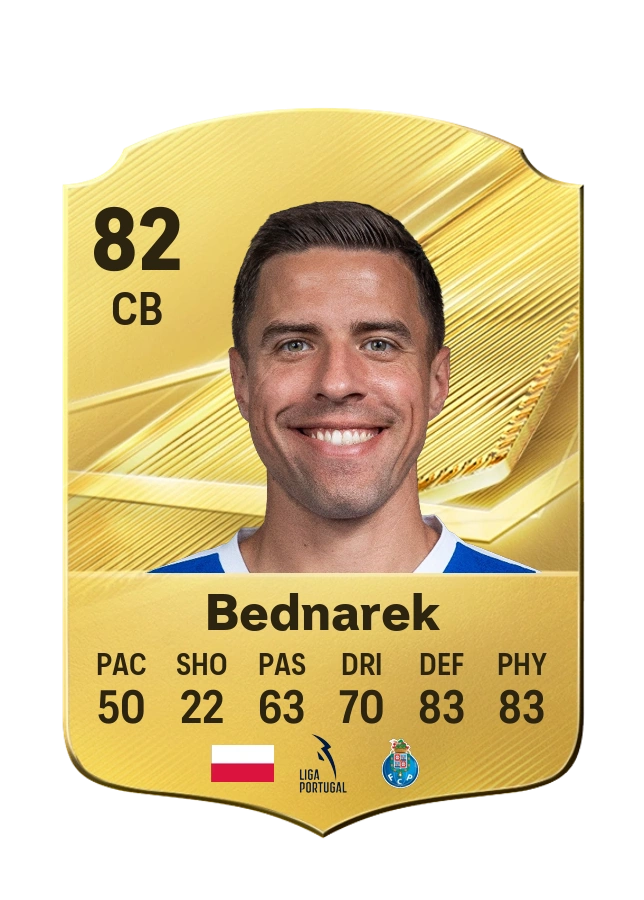 Jan Bednarek, Common card, rated 82