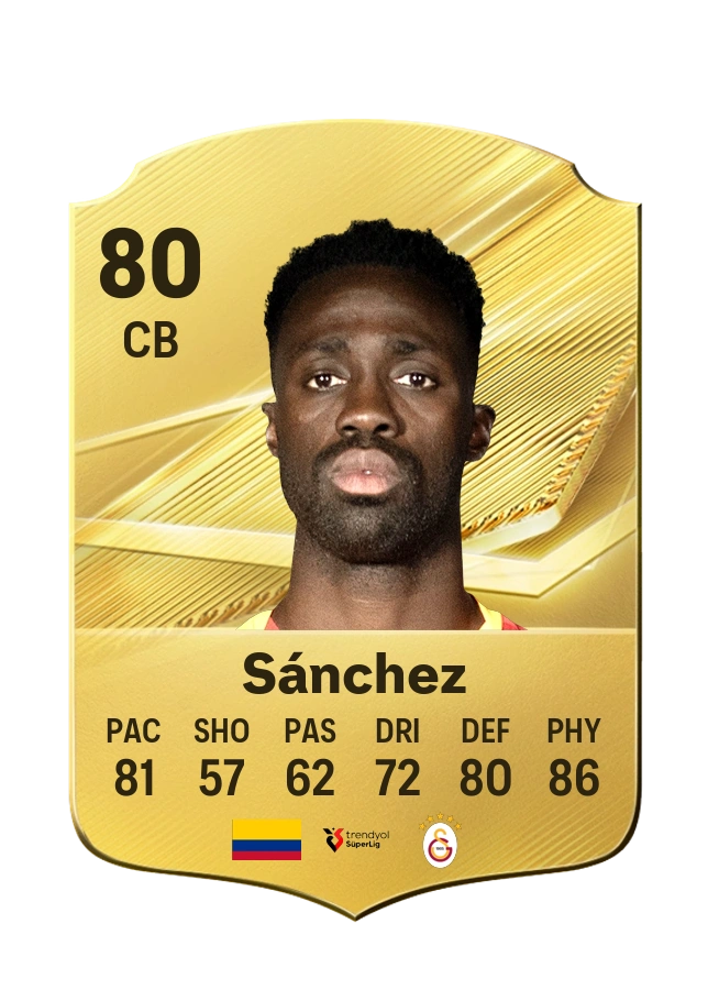 Carta Common di Davinson Sánchez, valutazione 80