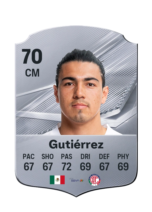 Érick Gutiérrez, Common card, rated 70