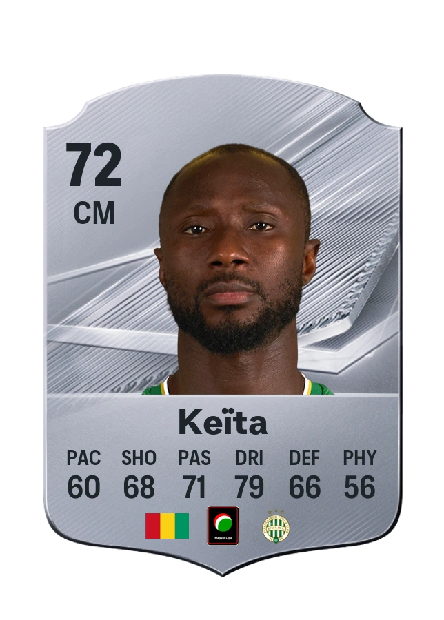 Carta Common de Naby Keïta, overall 72