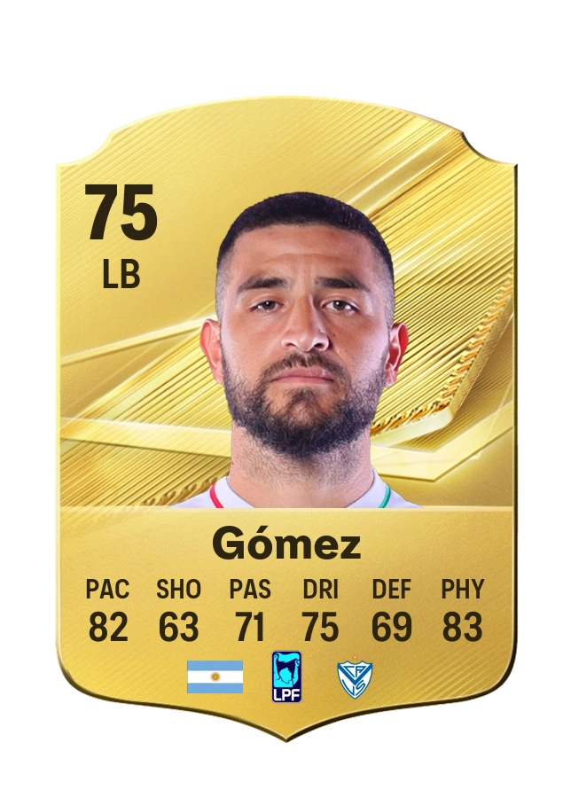 Elías Gómez, Common card, rated 75