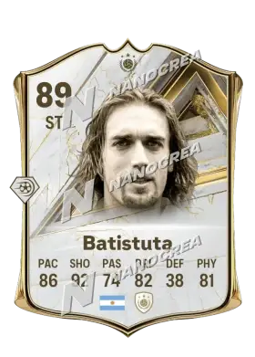 Carta Base Icon de Gabriel Batistuta, overall 89