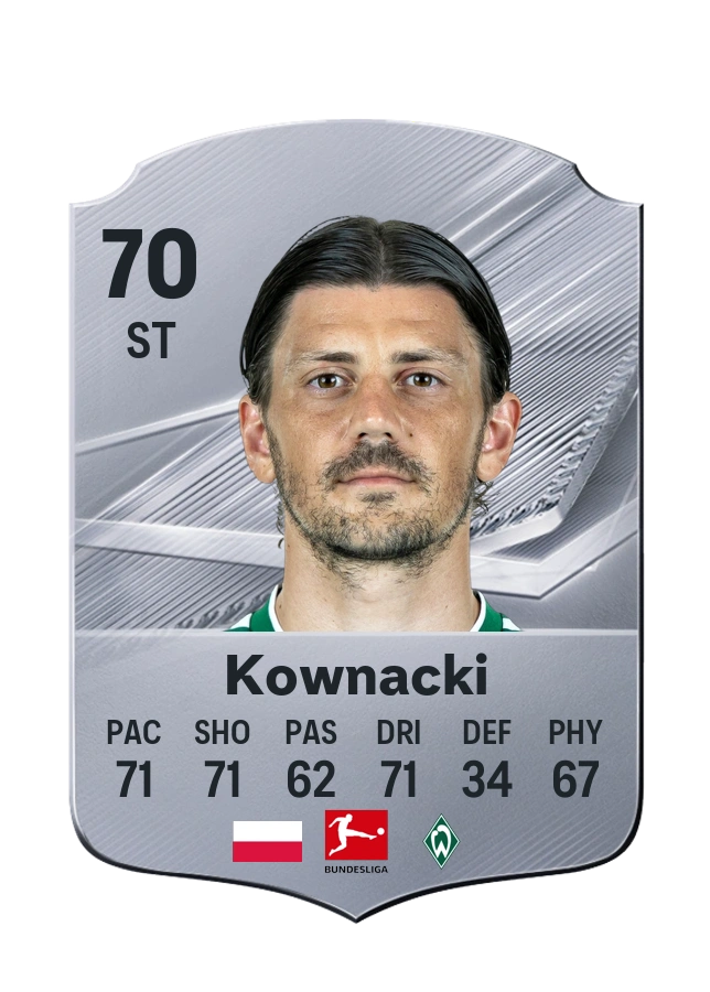 Dawid Kownacki, Common kartı, reyting 70