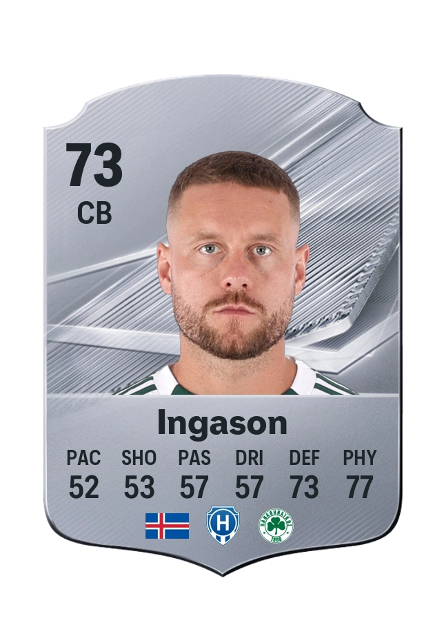 Carta Common di Sverrir Ingi Ingason, valutazione 73