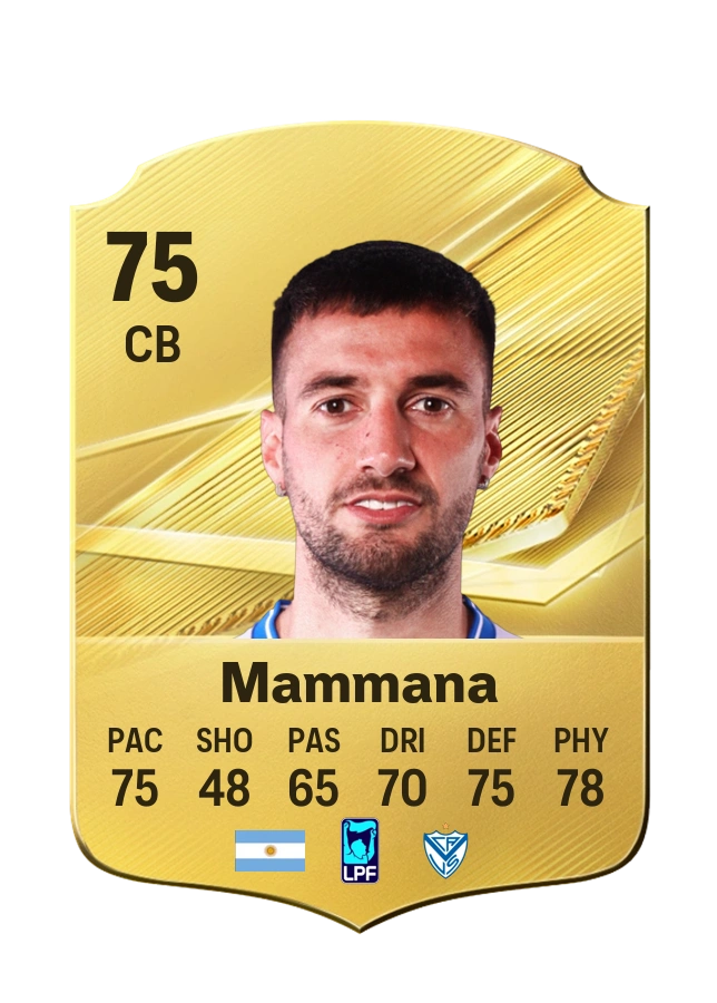Emanuel Mammana, Common card, rated 75