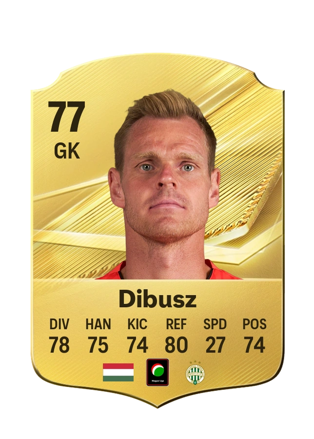 Dénes Dibusz, karta Common, ocena 77