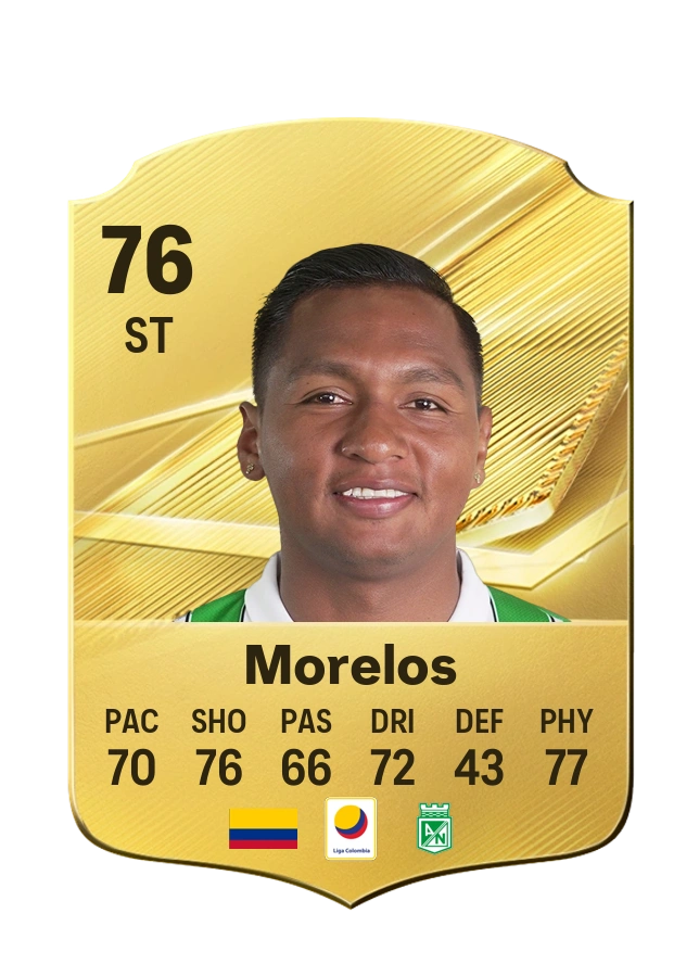 Alfredo Morelos, karta Common, ocena 76