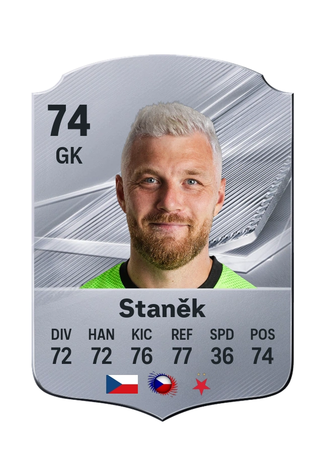 Jindřich Staněk, karta Common, ocena 74