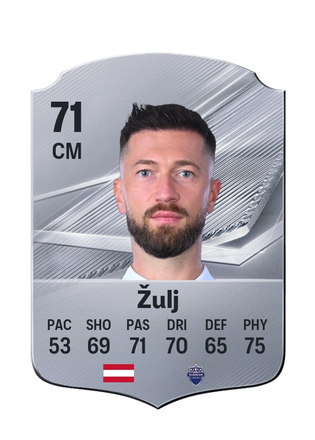 Peter Žulj, Common card, rated 71
