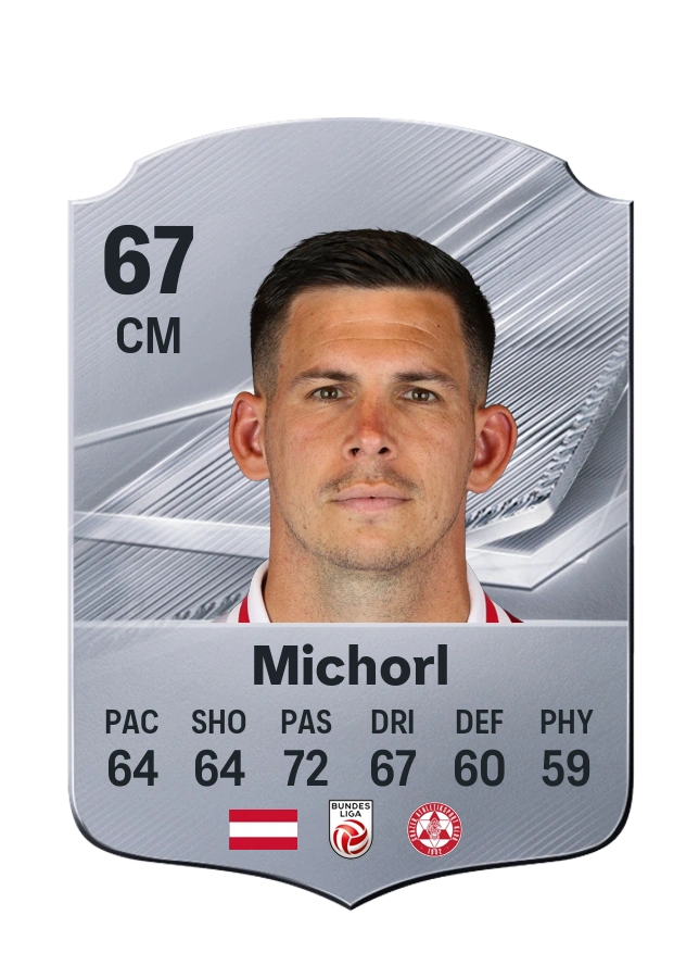 Peter Michorl, Common card, rated 67