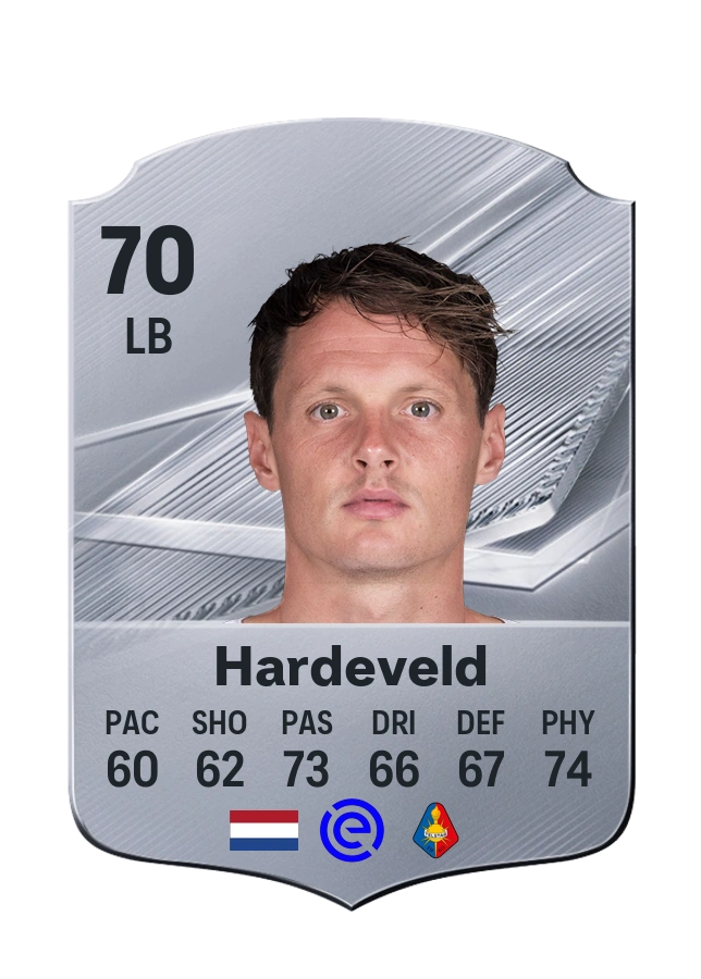 Carta Common di Jeff Hardeveld, valutazione 70
