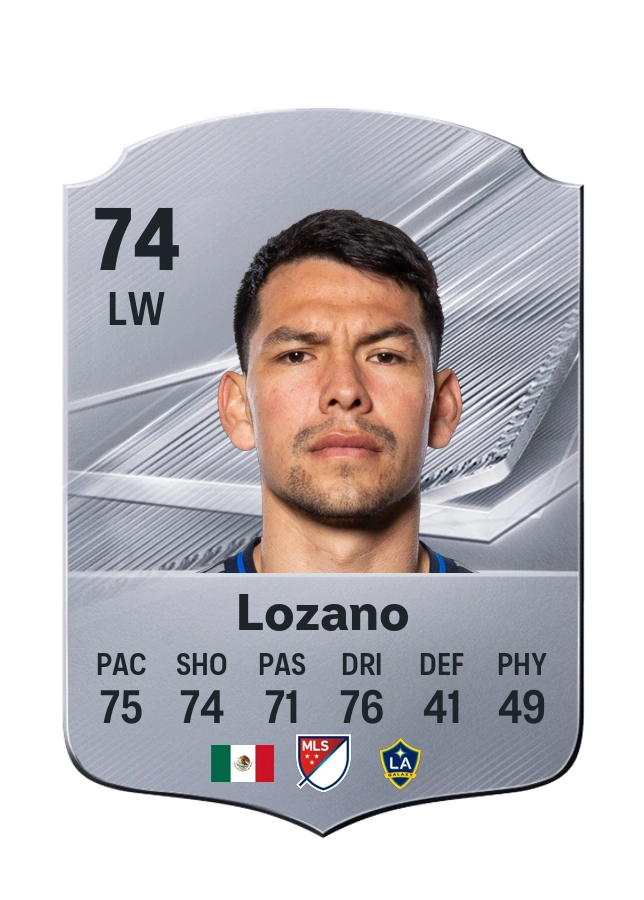 Hirving Lozano, Common card, rated 74