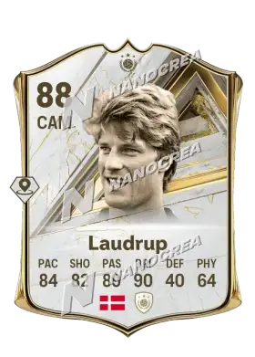 Michael Laudrup, Base Icon card, rated 88
