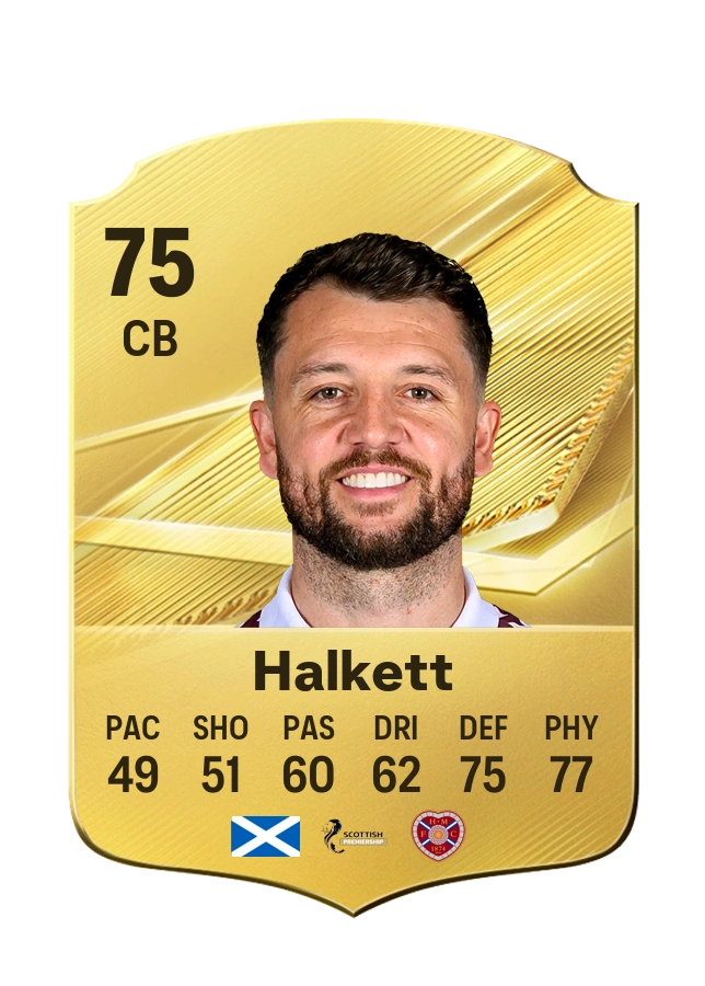 Carta Common de Craig Halkett, overall 75