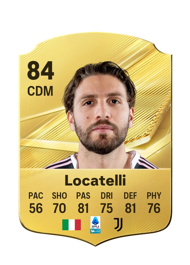 Carta Common de Manuel Locatelli, overall 84