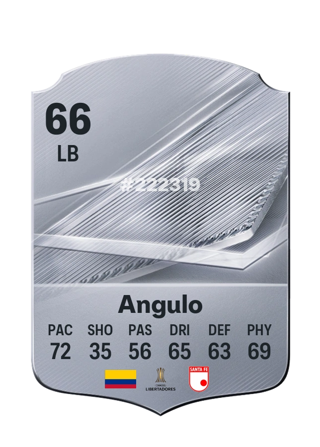 Carta Common de Jeison Angulo, overall 66
