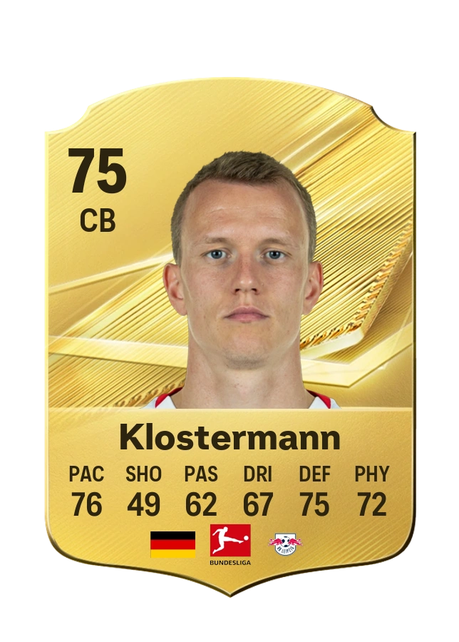 Lukas Klostermann، بطاقة Common، بتقييم 75