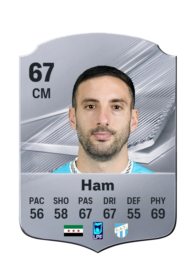 Ezequiel Ham, karta Common, ocena 67