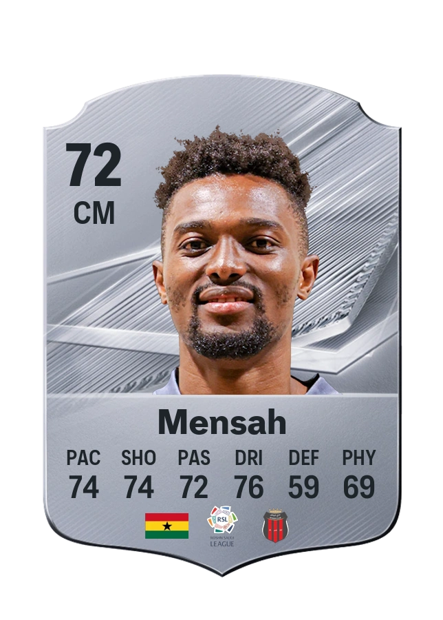 Carte Common de Bernard Mensah, note 72