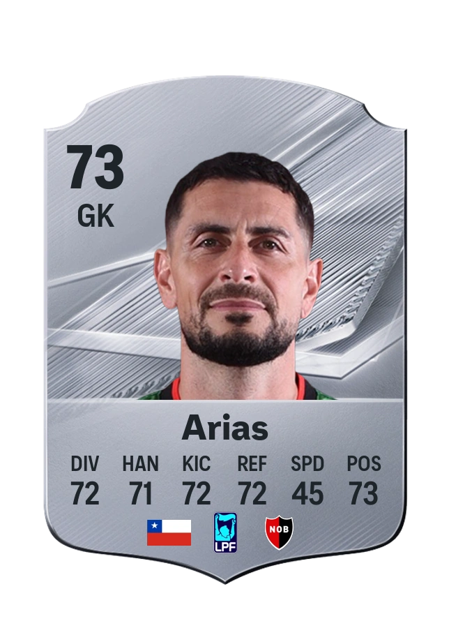 Gabriel Arias, Common card, rated 73