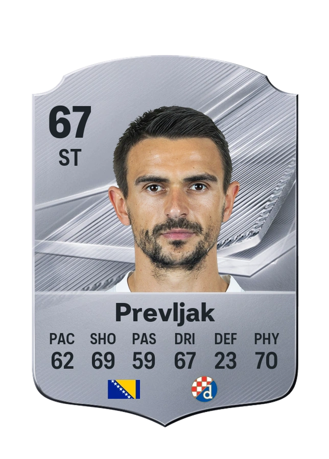 Smail Prevljak, Common-kaart, rating 67