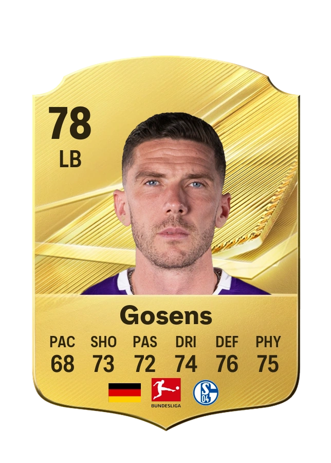 Robin Gosens, Common card, rated 78