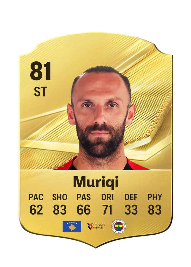 Carta Common di Vedat Muriqi, valutazione 81