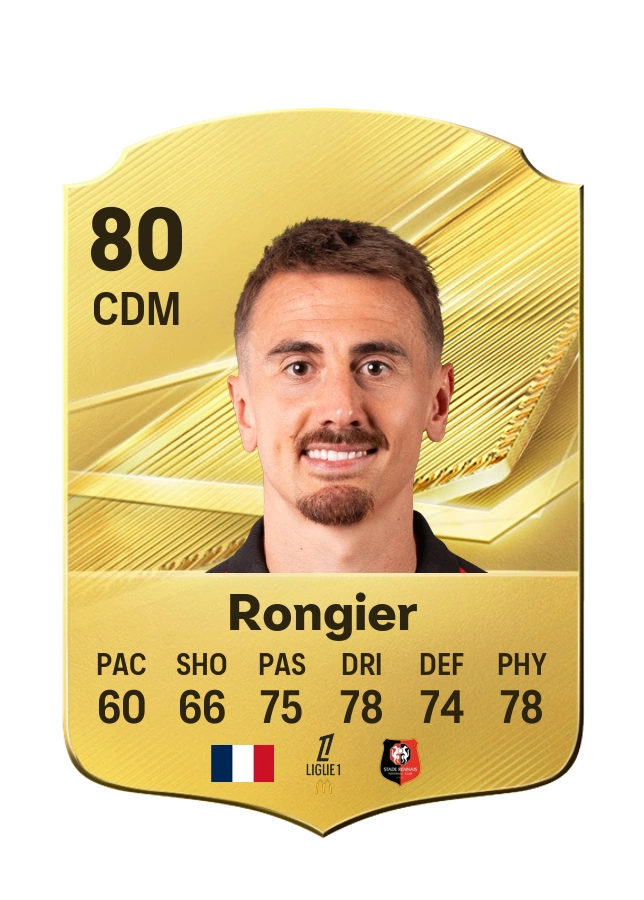 Carta Common de Valentin Rongier, overall 80