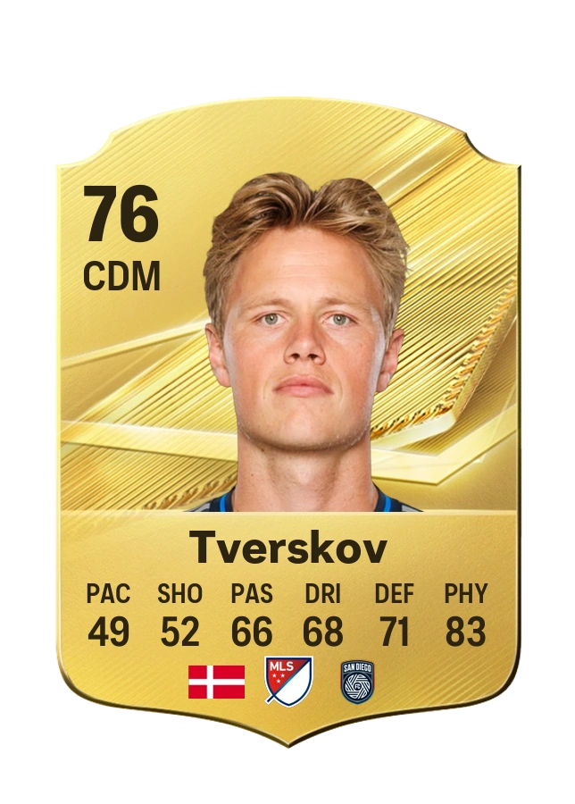 Jeppe Tverskov, Common card, rated 76