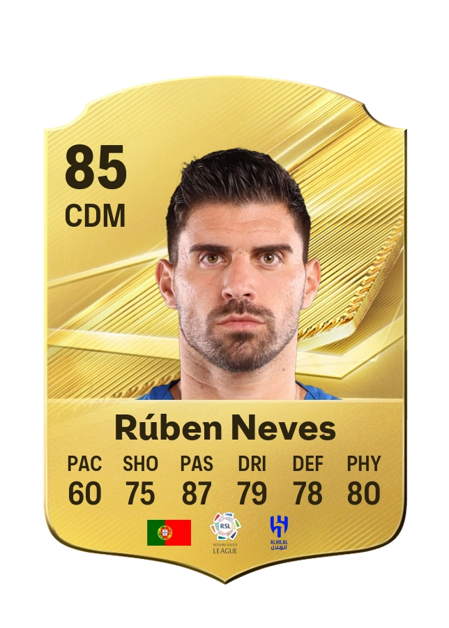 Rúben Neves، بطاقة Common، بتقييم 85
