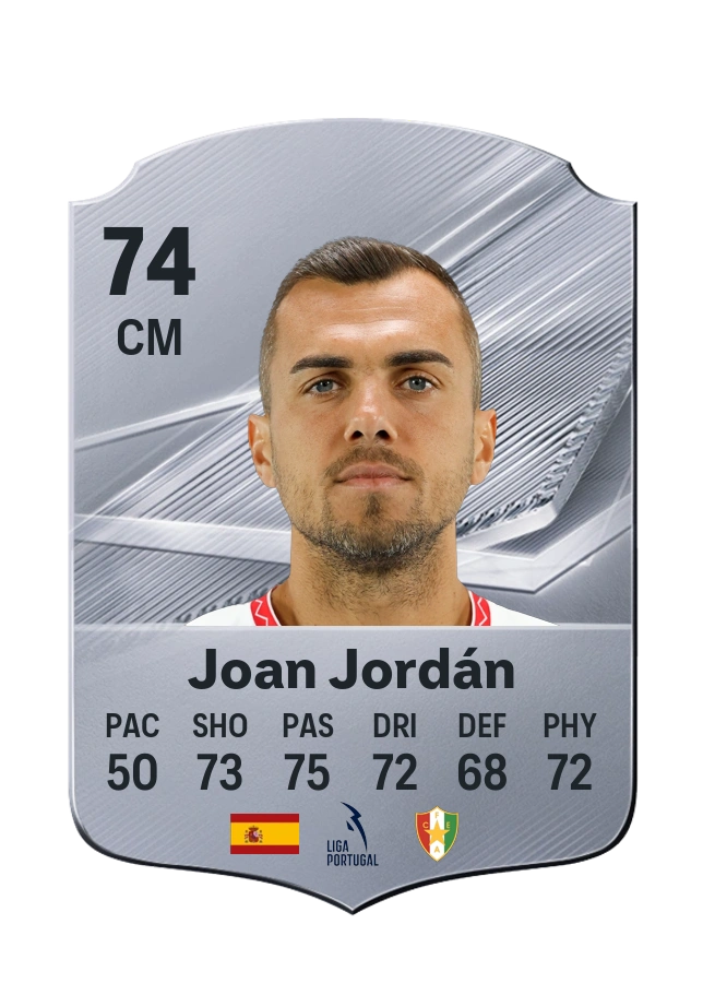 Joan Jordán, Common card, rated 74