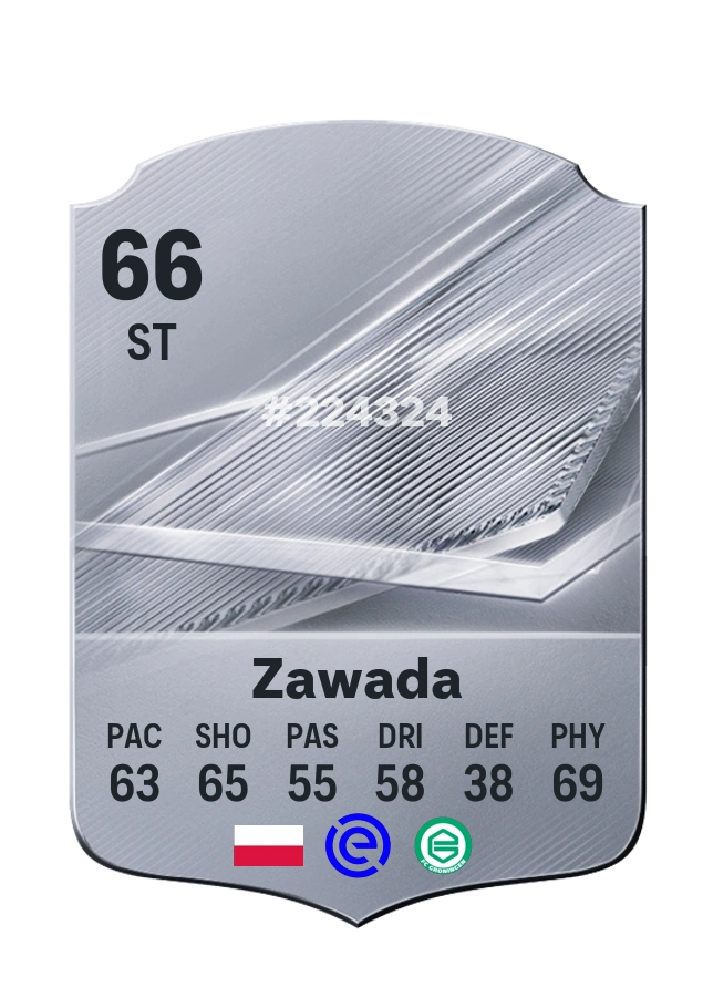Oskar Zawada, Common card, rated 66