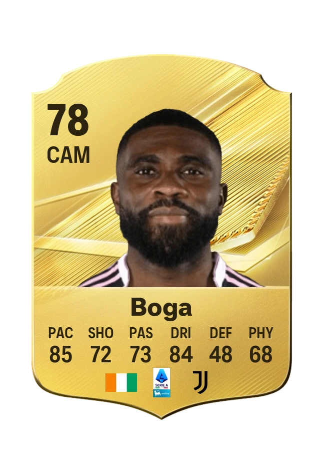 Jérémie Boga, Common card, rated 78