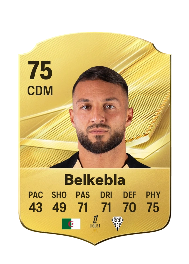 Carta Common di Haris Belkebla, valutazione 75