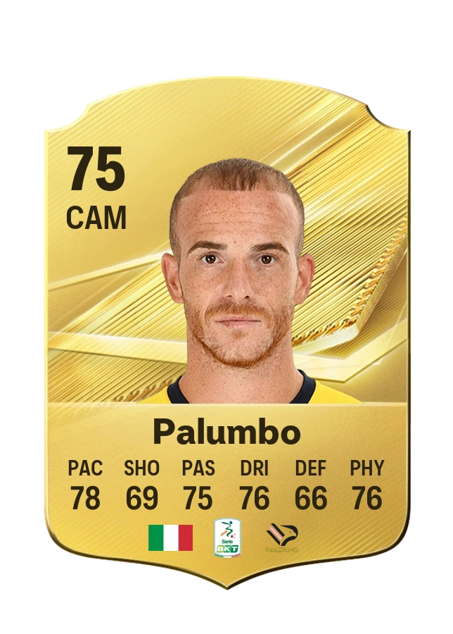 Antonio Palumbo, Common card, rated 75