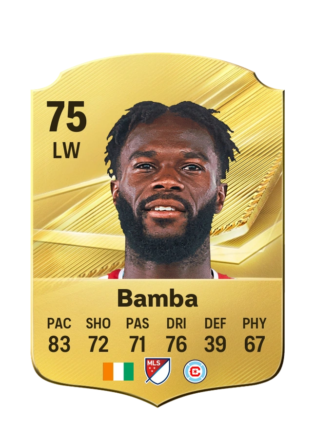 Jonathan Bamba, Common card, rated 75