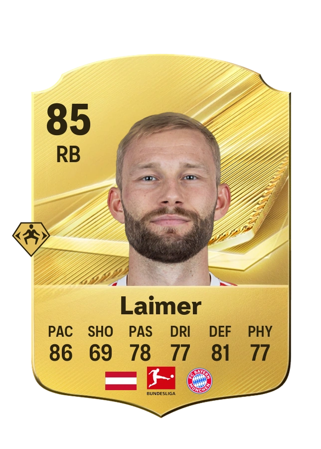 Carta Common di Konrad Laimer, valutazione 85