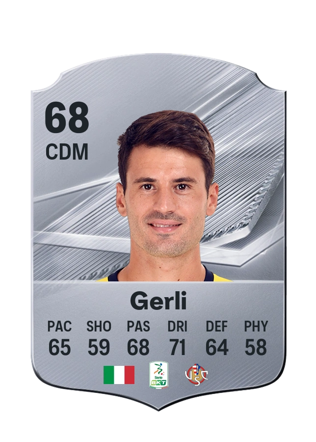 Fabio Gerli, Common card, rated 68
