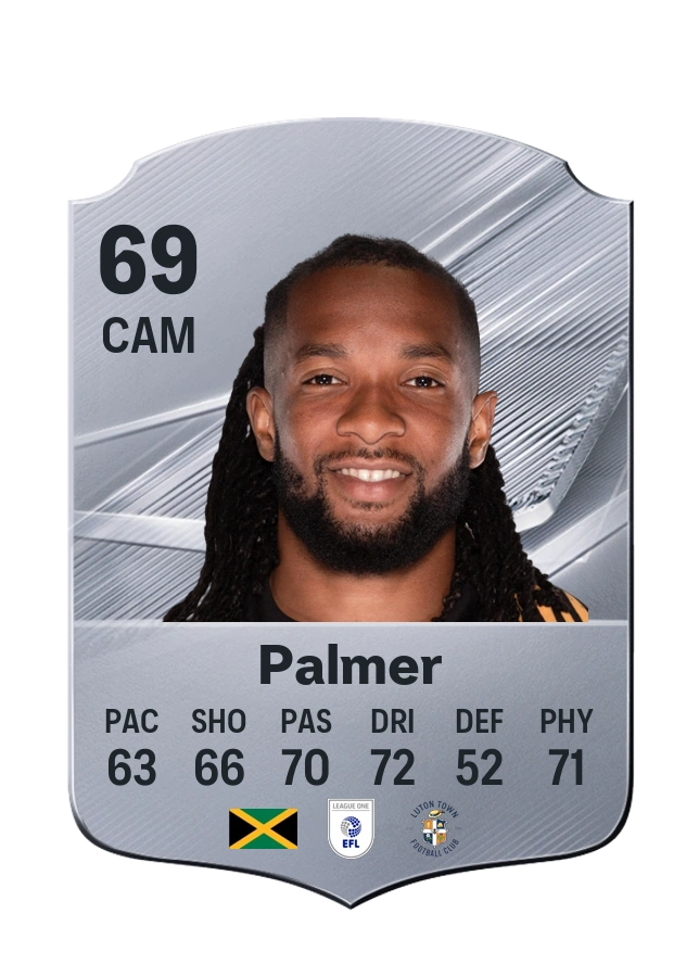 Kasey Palmer, Common card, rated 69