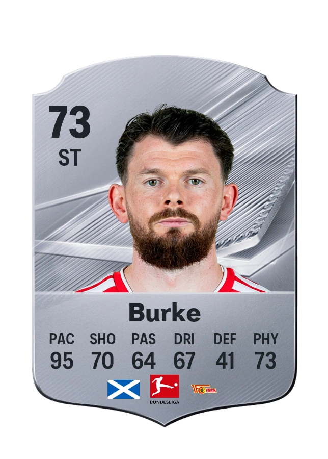 Oliver Burke, karta Common, ocena 73