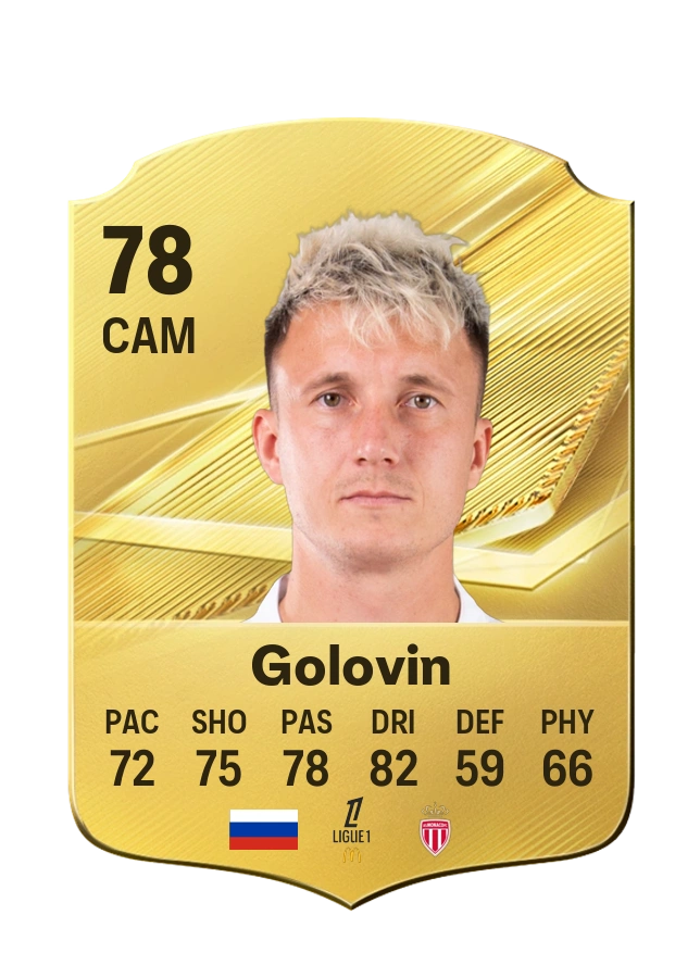 Alexandr Golovin, Common card, rated 78