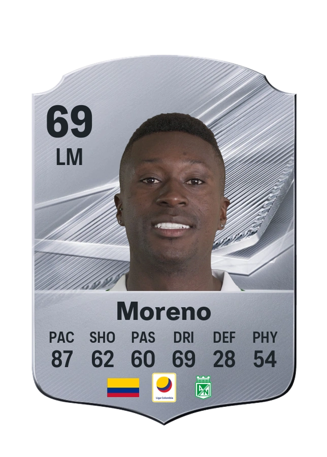 Marlos Moreno, Common card, rated 69
