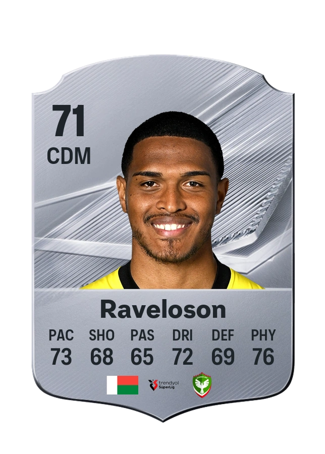 Carta Common de Rayan Raveloson, valoración 71