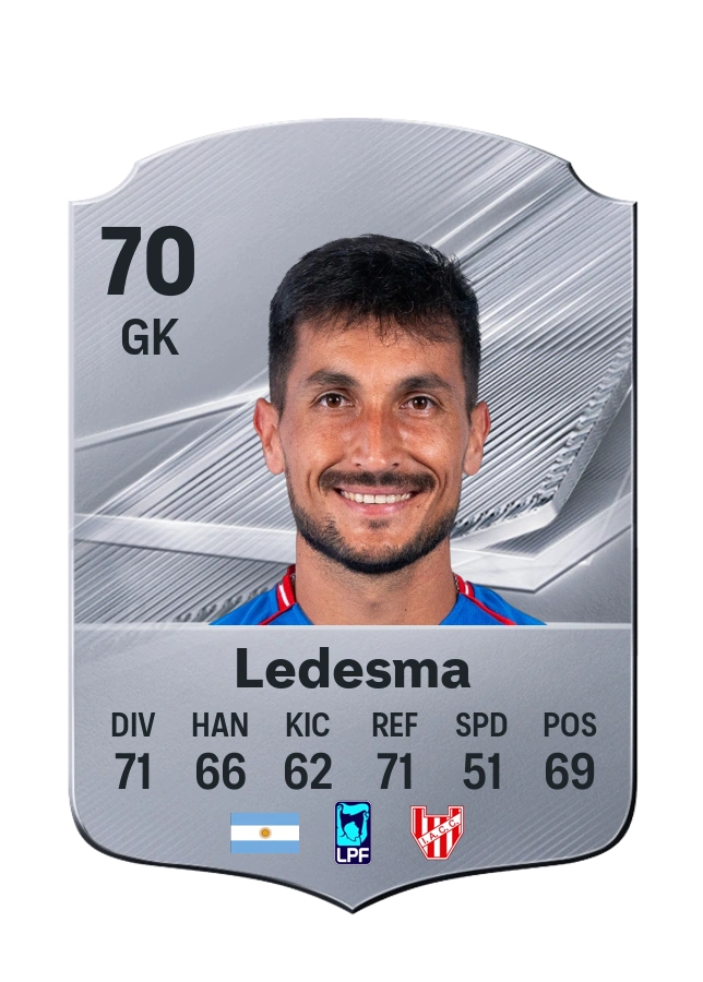 Marcos Ledesma, Common card, rated 70