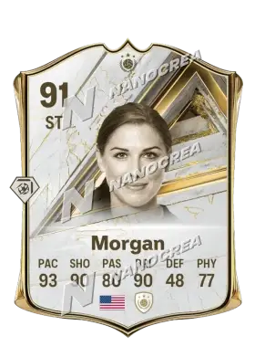 Carta Base Icon de Alex Morgan, valoración 91