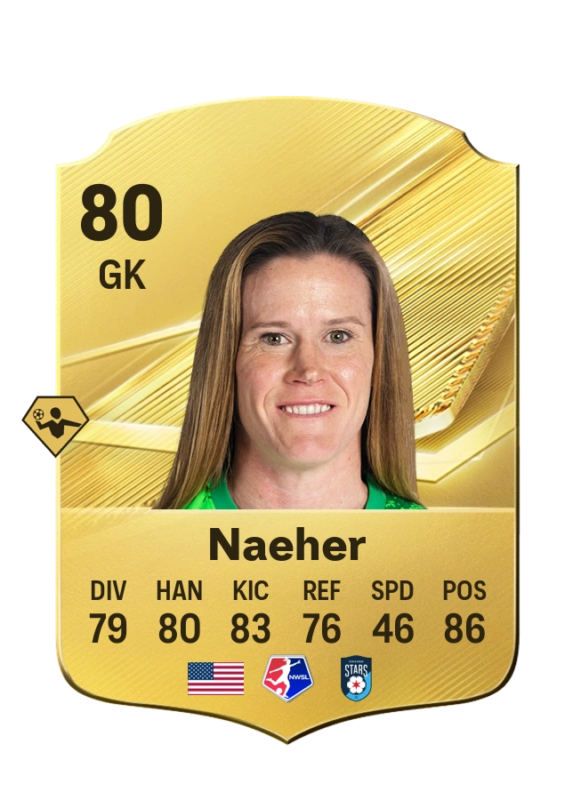 Common-Karte von Alyssa Naeher, Wertung 80