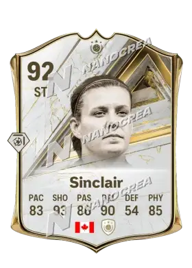 Christine Sinclair، بطاقة Base Icon، بتقييم 92