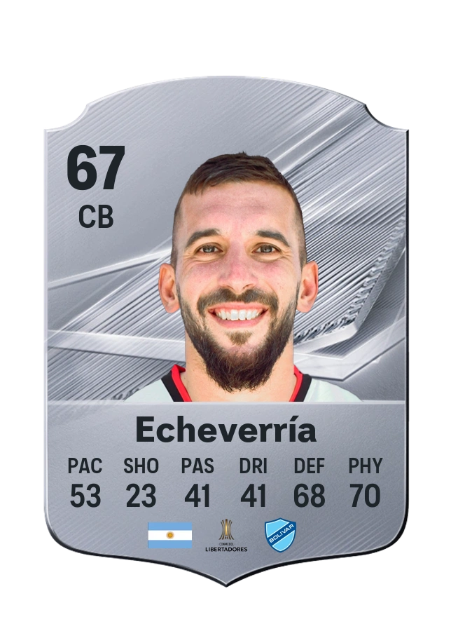 Santiago Echeverría, Common-kaart, rating 67